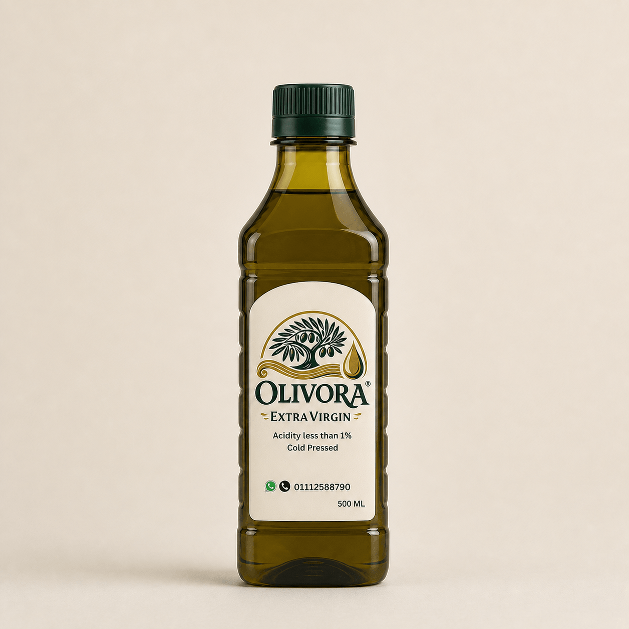 1/2 L Extra Virgin Olive Oil — Plastic Bottle